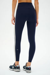 Clare High Waist Rigor 7/8 - Indigo/Creme