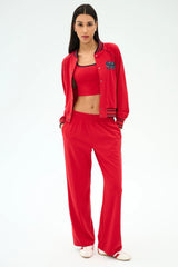 Hayes Varsity Rigor Jacket - Pirate Red