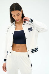 Hayes Varsity Rigor Jacket - White