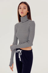 Jackson Rib Cropped Turtleneck