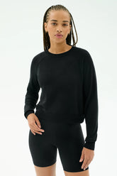 Brooks Fleece Long Sleeve Sweatshirt - Black