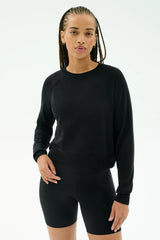 Brooks Fleece Long Sleeve Sweatshirt - Black
