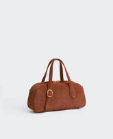 Small Asra Boston Bag - Terracotta(Suede)