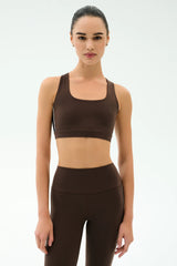 Lexi Rigor Bra - Dark Chocolate/Black