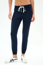 Sonja Fleece Sweatpant - Indigo