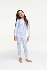 Couturebud x Roller Rabbit Kids Starry Nights Lattice Pajamas