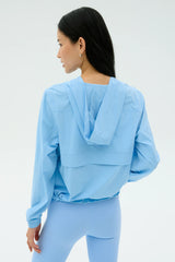 Megan Woven Nylon Jacket - Skylight