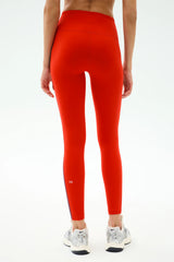 Clare High Waist Rigor 7/8 - Lotus Red/Indigo