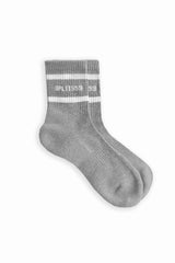 Logo Stripe Quarter Socks