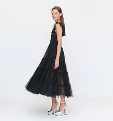 Couturebud The Tulle Ellie Nap Dress - Black Tulle