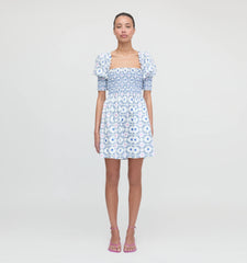 CouturebudThe Lila Nap Dress - White Cisco Trellis