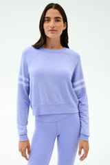 Brooks Stripe Fleece Sweatshirt