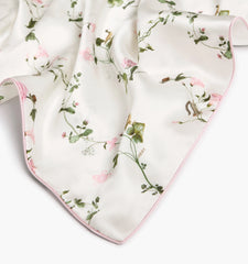 Couturebud The Sisi Silk Pillowcase - Pink Pond Floral