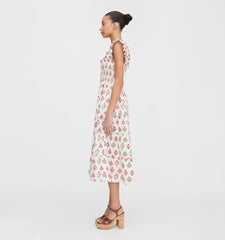 Couturebud The Ellie Nap Dress - Poppy Block Print