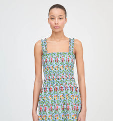 Couturebud The Azalea Maxi Nap Dress - Geranium Stripe