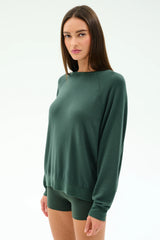 Andie Fleece Sweatshirt - Military