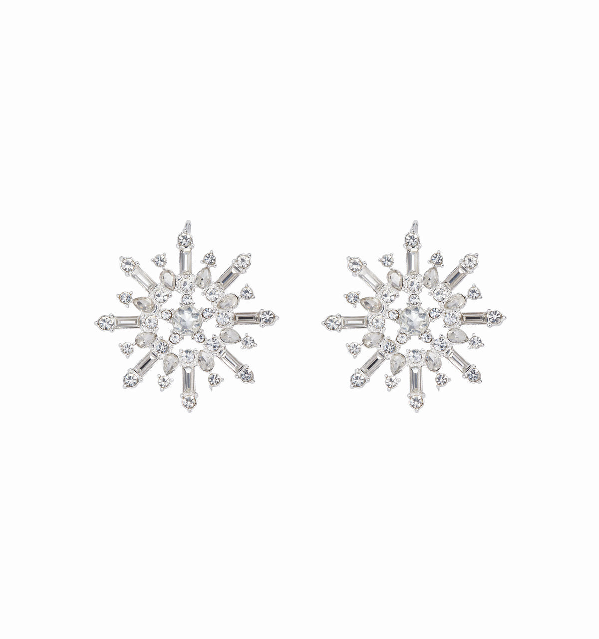 Couturebud The Snowflake Earring - Silver