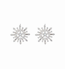 Couturebud The Snowflake Earring - Silver