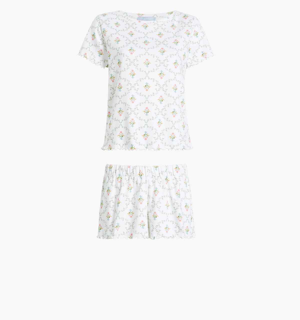 Couturebud The Nina Pajama Set - Pastel Trellis