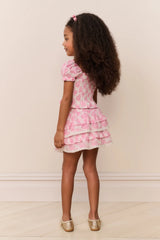 Little Girls Fabielle Heart Print Top