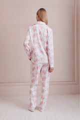Couturebud x Roller Rabbit Doily Beux Women's Long Sleeve Polo Pajama