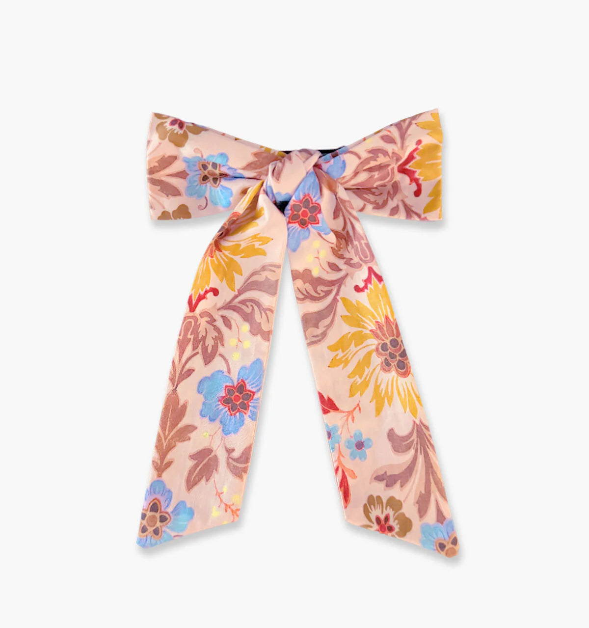 CouturebudThe Belle Bow - Pink Floral Block Stripe