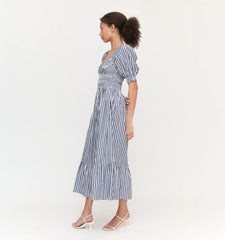 Couturebud The Louisa Nap Dress - Navy Stripe