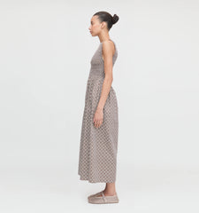 Couturebud The Cosima Nap Dress - Chocolate Circular Lattice