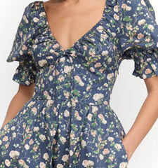 Couturebud The Ophelia Dress - Navy Bluebonnet