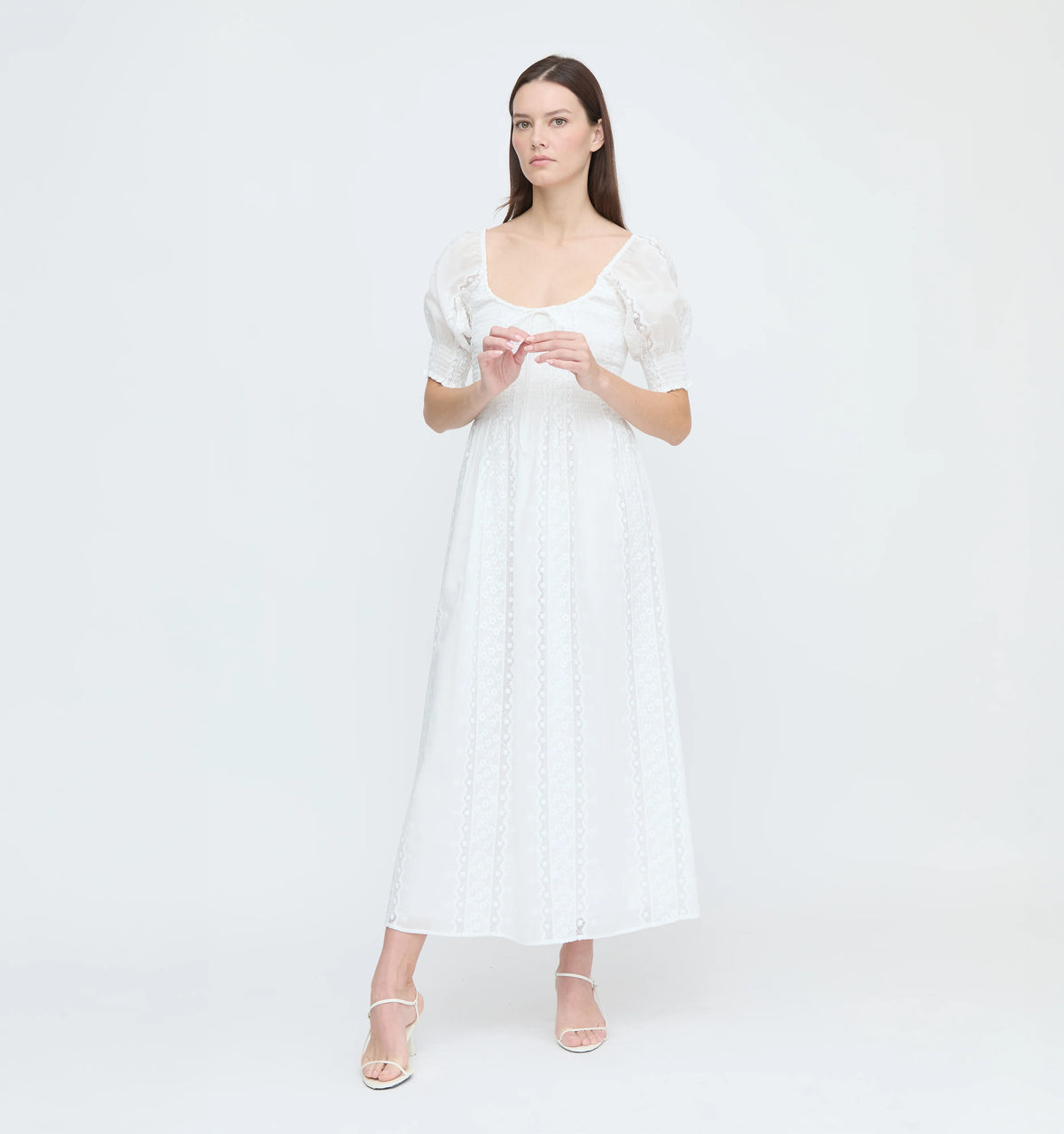 CouturebudThe Madeline Nap Dress - White Broderie Voile