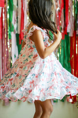 Brielle Shimmer Dress - Peppermint Ribbons