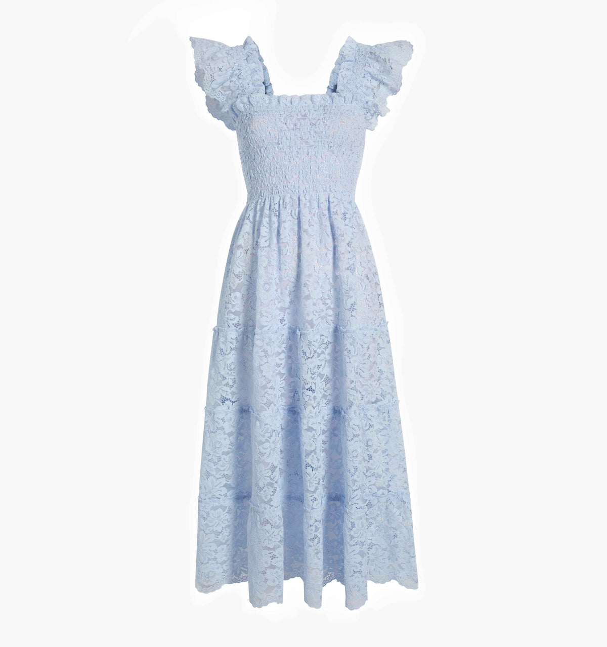 Couturebud The Lace Ellie Nap Dress - Powder Blue Lace