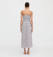 CouturebudThe Delphine Nap Skirt - Chocolate Gingham