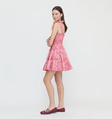 Couturebud The Ribbon Charlotte Nap Dress - Pink Pimlico Floral