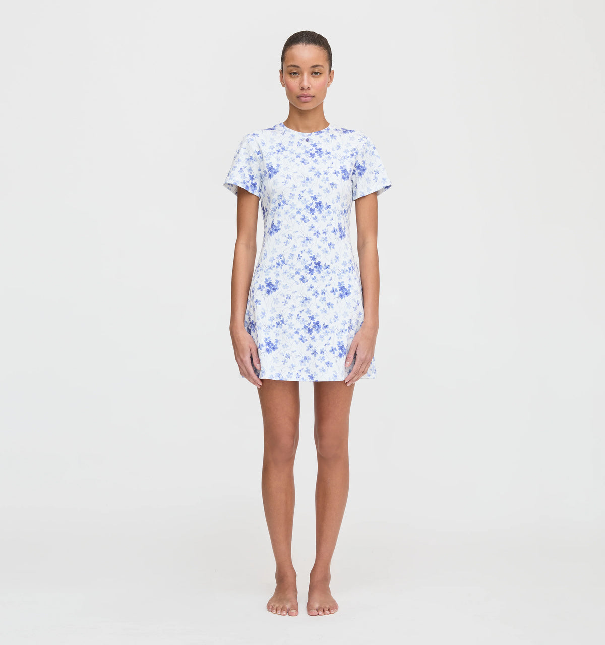 CouturebudThe Maggie Nightgown - Blue Sweet Peas