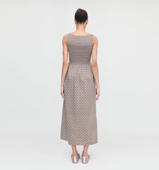 Couturebud The Cosima Nap Dress - Chocolate Circular Lattice