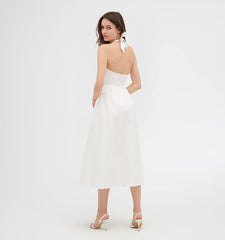 Couturebud The Fleur Midi Dress - White