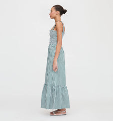 CouturebudThe Anjuli Nap Dress - Green Stripe