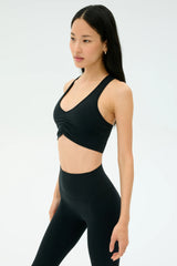 Airweight Bra with Ruching - Black