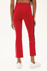 Raquel High Waist Crop - Pirate Red/Indigo