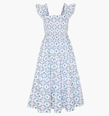 CouturebudThe Ellie Nap Dress - White Cisco Trellis