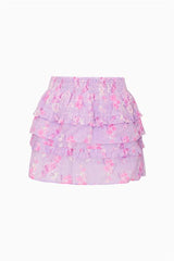 Girls Billie Heirloom Print Skirt - HIBISCUS