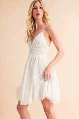 Aemi+Co Lace Detail Mini Cami Dress