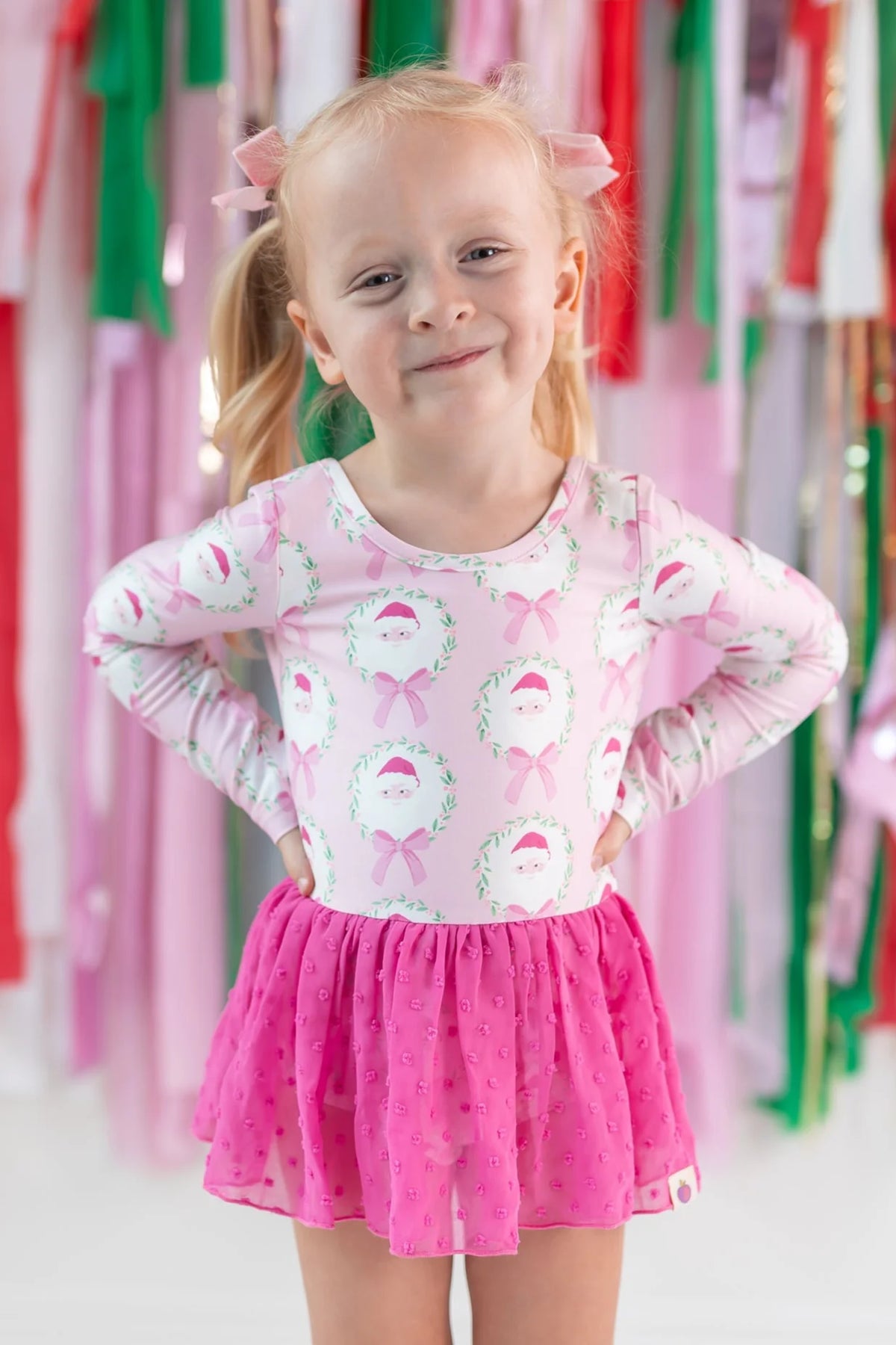 Farrah Clipdot Leotard - Sugarplum Santa