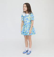 CouturebudThe Hill House x La Coqueta Izara Dress - Blue Watercolor Hydrangea