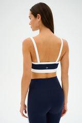 Monah Rigor Bra - Indigo/White