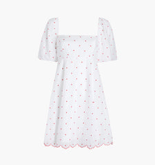 Couturebud The Matilda Mini Dress - Cherry Organza Dot