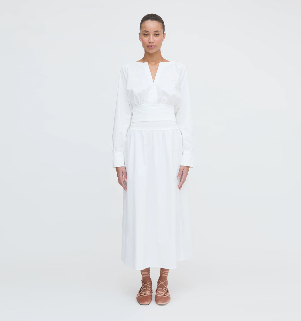 Couturebud The Delphine Nap Skirt - White