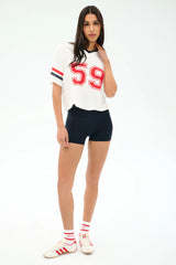 Rex Varsity Jersey V-Neck - White/59