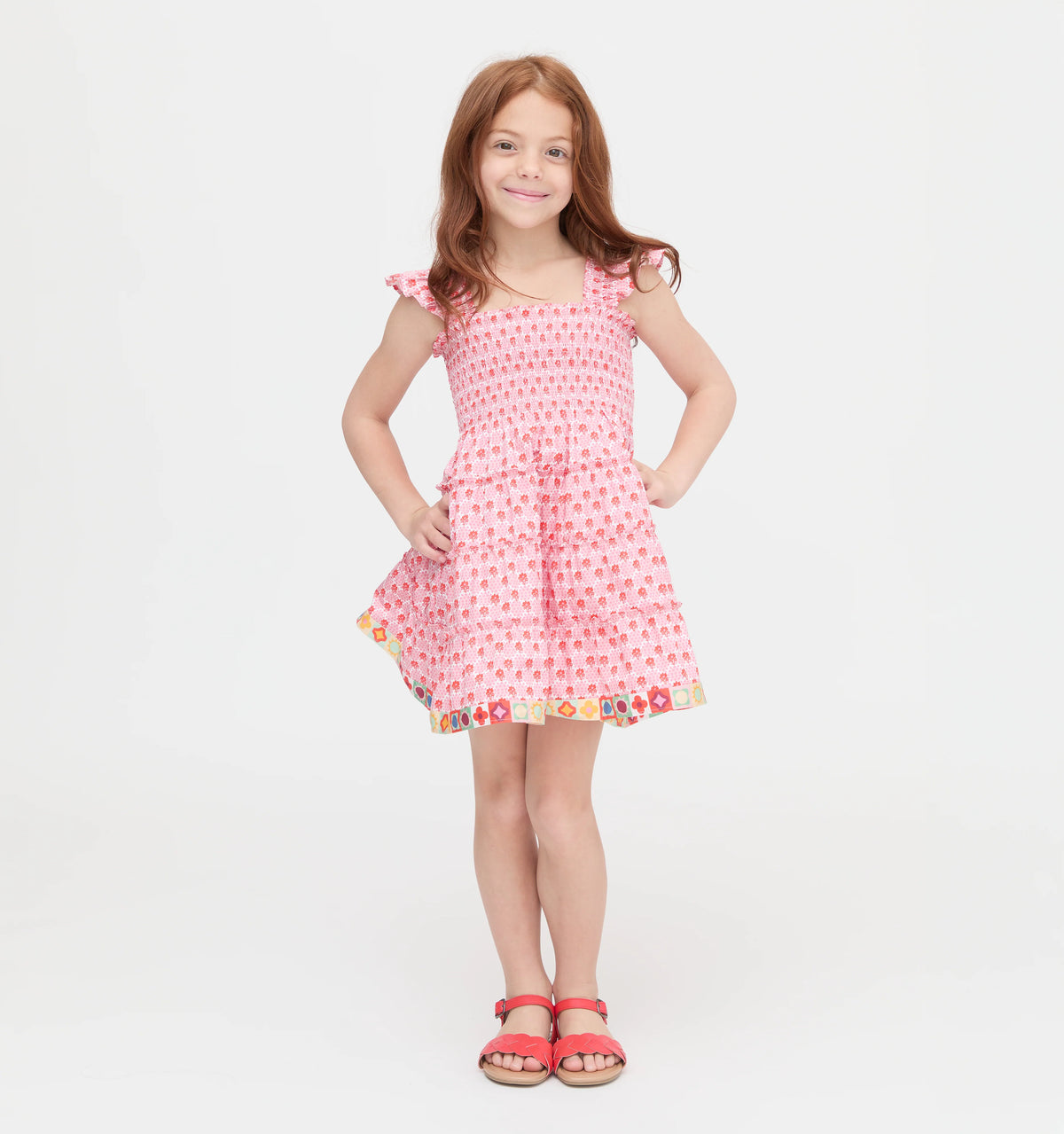 Couturebud The Tiny Ellie Nap Dress - Pink Cala Check